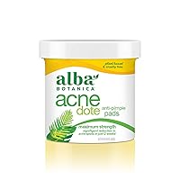 Alba Botanica AcneDote Anti-Pimple Pads, 60 Count (Packaging May Vary)