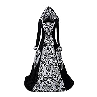 Halloween Shirts Clothing Black Gothic Lolita Dress Long Sleeve Renaissance Dress Short Sleeve Gothic Dress Black Renaissance Dress Plus Size Princess Dress Black Medieval
