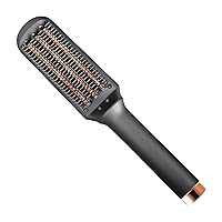 SUTRA IR Straightening Brush 3.0 - Heated Styling Flat Brush to Smooth & Straighten Hair, Hair Straightener Brush, Heat Resistant Guard, 5 Temperature Control Settings, Auto Shut-Off, Dual Voltage