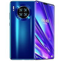 MIQOO Mate39 Face Identification 6.7in Bang Screen Dual Cards Dual Standby Smartphone 6+64g Blue 100-240VUS