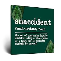 Vintage Canvas Wall Art with Saying 10x10 Inch,Snaccident Definition Dictionary Word Meaning Frameless Painting Canvas Wall Art for Living Room Bedroom Kitchen Dining Room Wall Home Decor