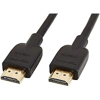 Amazon Basics HDMI Cable, 18Gbps High-Speed, 4K@60Hz, 2160p, Ethernet Ready, 10 Foot, Black