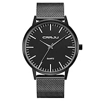 Men's Watches Business Fashion Casual Watch Mesh Strap Waterpro Wristwatch for Men