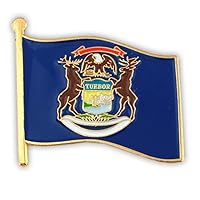 PinMart US State Flag Enamel Lapel Pin