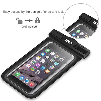 JOTO Universal Waterproof Phone Pouch Cellphone Dry Bag Case for iPhone 14 13 12 11 Pro Max Mini Xs XR X 8 7 6S Plus SE, Galaxy S21 S20 S10 Plus Note 10+ 9, Pixel 4 XL up to 7