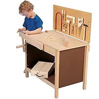 Marvel MTC-623 Child-Size Hardwood Little Carpenter Workbench, Grade: Kindergarten to 3