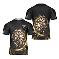 Personalized Name Dart AOP Shirts, Dart Shirts for Teams, Funny Dart T-Shirts for Men and Women