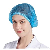 Nanxson 100 Pcs 21''Disposable Bouffant Caps,Food Service Hair Nets,Hair Head Cover Net, for Spas, Salons,Factory,Food CF9044