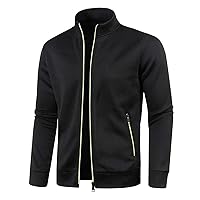 Men's Lightweight Bomber Jacket Softshell Windbreaker 2023 Spring Fall Full Zip Active Coat Slim Fit Athletic Outwear