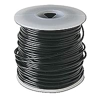 581148 Solid Conductor PVC Coated Hookup Wire, 22 Gauge, 100' Length, Black