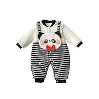 Baby cotton clip jumpsuit for boys and girls, crawling clothes for newborns, holding clothes for Christmas, 1 year old