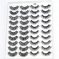 20 pairs natural false eyelashes fake lashes long makeup 3d mink eyelashes eyelash extension mink eyelashes for beauty (GL07)