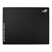 ROG NH04 ROG Moonstone ACE Gaming Mousepad, 19.69 x 15.75 x 0.16 in, Large Size, Ultra-Smooth Surface, Tempered Glass, Esports & FPS Gaming, Black