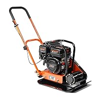 VEVOR 6.5HP Plate Compactor, 196CC Gas Engine, 4200 lbs Vibratory Compaction Tamper, 22.1x15.9 in Plate Power Jumping Jack Tamper, 5600 VPM Pavement Compactor for Walkways, Asphalts, Paver Landscaping