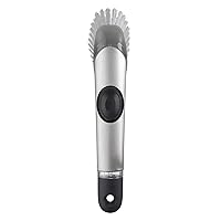 OXO SteeL Soap Dispensing Dish Brush 10 In