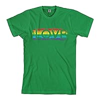 Threadrock Men's Gay Pride Rainbow Love T-Shirt