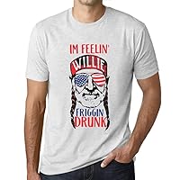 Men's Graphic T-Shirt I'm Feelin Friggin Drunk Eco-Friendly Limited Edition Short Sleeve Tee-Shirt Vintage