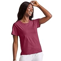 Hanes Womens Originals Tri-Blend T-Shirt, Curved-Hem Tee, Classic Crewneck T-Shirt For Women, Plus Size Available