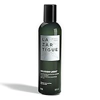 Lazartigue Nourish-Light Shampoo, Enriched with Soybean Oil, Nourishes Dry and Fine Hair without Weighing Down, Supple, Flowing and Shiny Hair with Natural Volume 8.4 fl oz, Vegan
