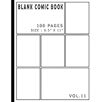 Blank Comic Book 100 Pages - Size 8.5