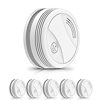 BSEED Smart Smoke Detector/Fire Detector, Smart Home WiFi Smoke Detector with App Notification, Works with Amazon Alexa/Google Home, Networked Smoke Detector with 85 dB According to CE & EN 14604
