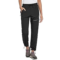 BALEAF Women's Hiking Pants Quick Dry Lightweight Water Resistant Elastic Waist Cargo Pants for All Seasons