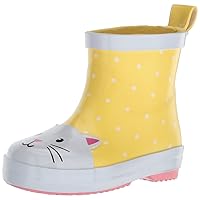 carter's Girls' Rainboot Rain Boot, Yellow, 9 M US Toddler