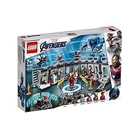 LEGO 76125 Super Heroes Marvel Avengers Iron Man Hall of Armor, Modular Lab with 6 Marvel Universe Minifigures, Playset