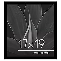 Americanflat 17x19 Picture Frame in Black - Photo Frame with Engineered Wood Frame and Polished Plexiglass Cover - Horizontal and Vertical Formats for Wall with Built-in Hanging Hardware