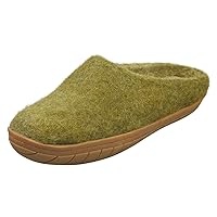 SLIPPER MOSS GREEN Unisex Slippers Shoes in Green - 8.5 US