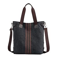 Fashion Canvas Tote Bag Casual Crossbody Shoulder Bag Work Shopping Handbag Hobo Purses for Women and Girls