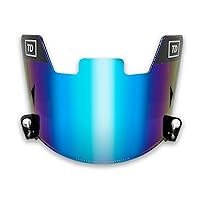 TD Sports Football Visor | Fits Kids, Youth, and Adult Helmets | Eye Protection for Helmet and Facemask