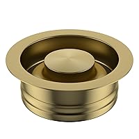 Lordear Gold Sink Flange for Garbage Disposal Set, Stainless Steel Strainer Flange Stopper Fit 3-1/2 Inch Standard Sink Drain Hole Sink Flange Replacement Accessories