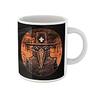 Coffee Mug Bubonic Plague Doctor on Fire London Old Abstract Angel 11 Oz Ceramic Tea Cup Mugs Best Gift Or Souvenir For Family Friends Coworkers