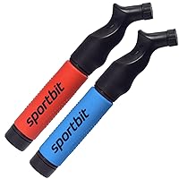 SPORTBIT Duopack Ball Pumps - Push & Pull Inflating System - Great for All Exercise Balls - Volleyball Pump, Basketball Inflator, Football & Soccer Ball Air Pump - Goes with Needles Set