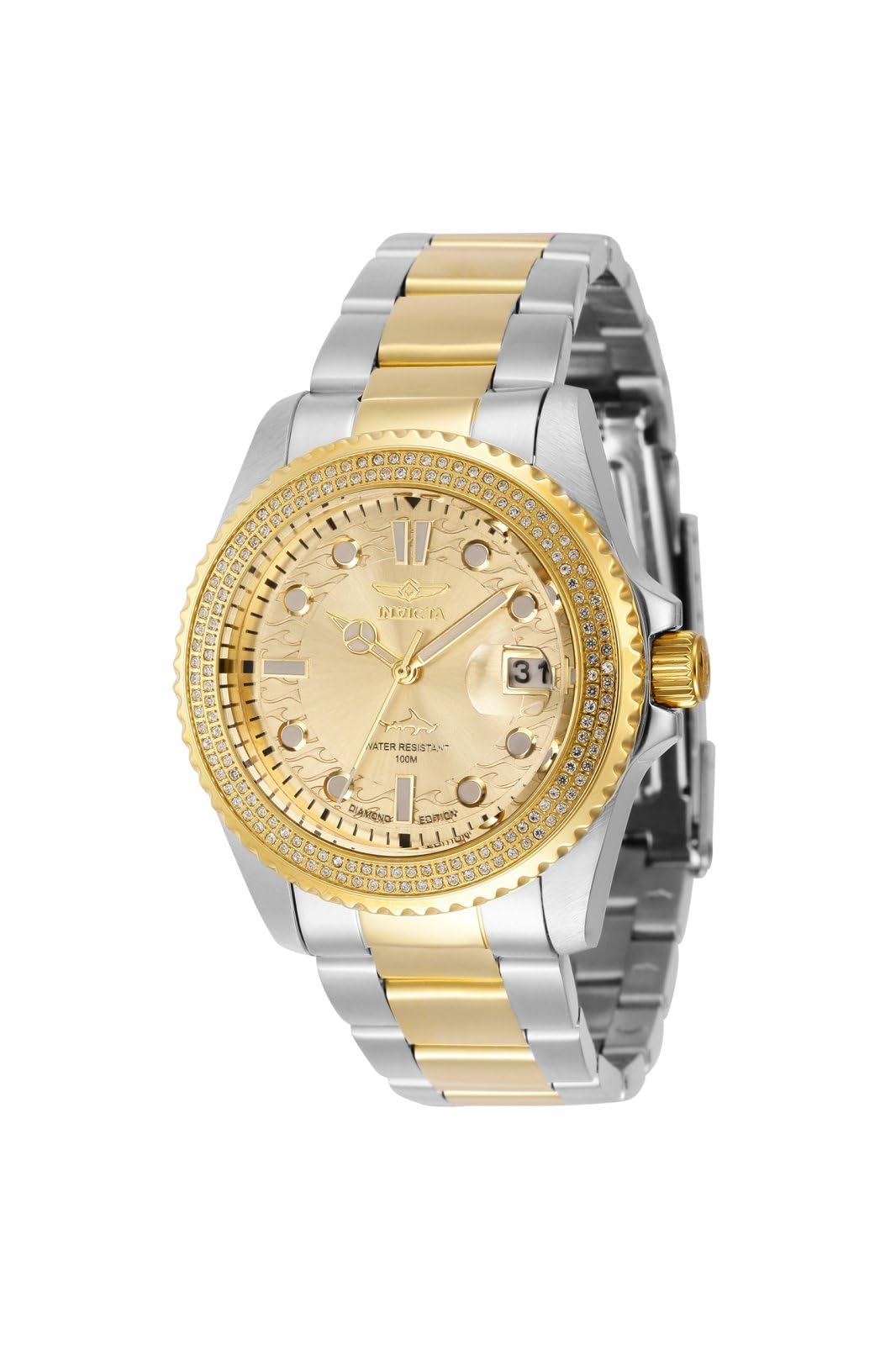 Invicta Lady's Pro Diver 38mm Stainless Steel Quartz Watch, Two Tone (Model: 37980)