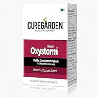 Curegarden Oxystorm Natural Endurance Enhancer with Powers from Red Spinach (Amaranthus)| Boosts Blood Circulation, Improves Cardiovascular Functions