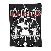 Dying Music Fetus Blanket Ultra Soft Cozy Throw Blanket Warm Lightweight Reversible Fluffy Flannel Blanket Room Decor Home Decor for Bedroom Couch Sofa Bed Travel 50