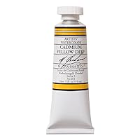 M. Graham 1/2-Ounce Tube Watercolor Paint, Cadmium Yellow Deep (33-063)