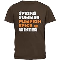 Spring Summer Pumpkin Spice Brown Adult T-Shirt - X-Large