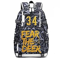 Basketball Player A-ntetokounmpo Multifunction Backpack Travel Backpack Fans Bag For Men Women (Style 6)
