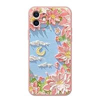 Cloud Flower Phone Case Silicone for iPhone 13 12 11 Pro Max XS Max XR X 6S 7 8 Plus SE Cover,beige1,for iPhone 7 8