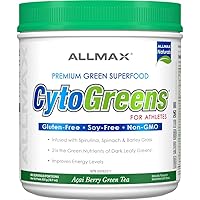 ALLMAX Nutrition - Cytogreens Super Greens Powder, Infused with Spirulina, Spinach & Barley Grass, Supports Immune Health and Digestive Function, Gluten Free and Vegan Friendly, 535 Grams