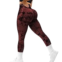 MOHUACHI Women Scrunch Butt Lifting Leggings for Women Seamless High Waisted Workout Yoga Pants Gym Booty Tights