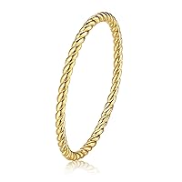 Me&Hz Gold Stackable Rings Thin Band Rings Dainty Gold Rings for Women Trendy Beaded Twist Hammered CZ Stacking Rings 14K Gold Plated Rings for Teen Girls Midi Knuckle Pinky Finger Jewerly