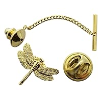 Dragonfly Tie Tack ~ 24K Gold ~ Tie Tack or Pin - 24K Gold Plated