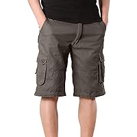 Cargo Shorts for Men Stretch Waist Hiking Quick Dry Outdoor Golf Shorts Big and Tall Lightweight Shorts with Pockets