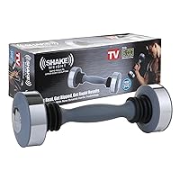 Shake Weight for Men Women, 3 lbs Arm Firming Muscle Toning Dumbbell for Weight Loss Arms Shoulder Chest Exercise with New Dynamic Inertia Technology, Bonus Workout DVD Included