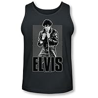 Elvis - Mens Leather Tank-Top