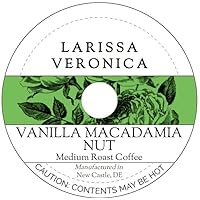 Vanilla Macadamia Nut Medium Roast Coffee (Single Serve K-Cup Pods) (Gourmet, Naturally Flavored, Whole Coffee Beans) (12 pods, ZIN: 575320)